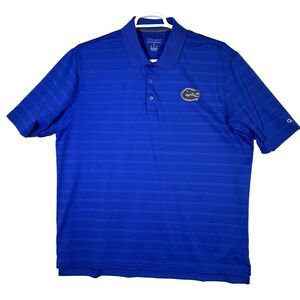 Champion Authentic Polo Shirt Mens XL Blue Florida Gators Football Pullover M883
